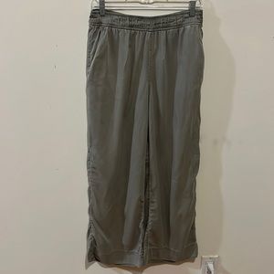 Olive green wide pants